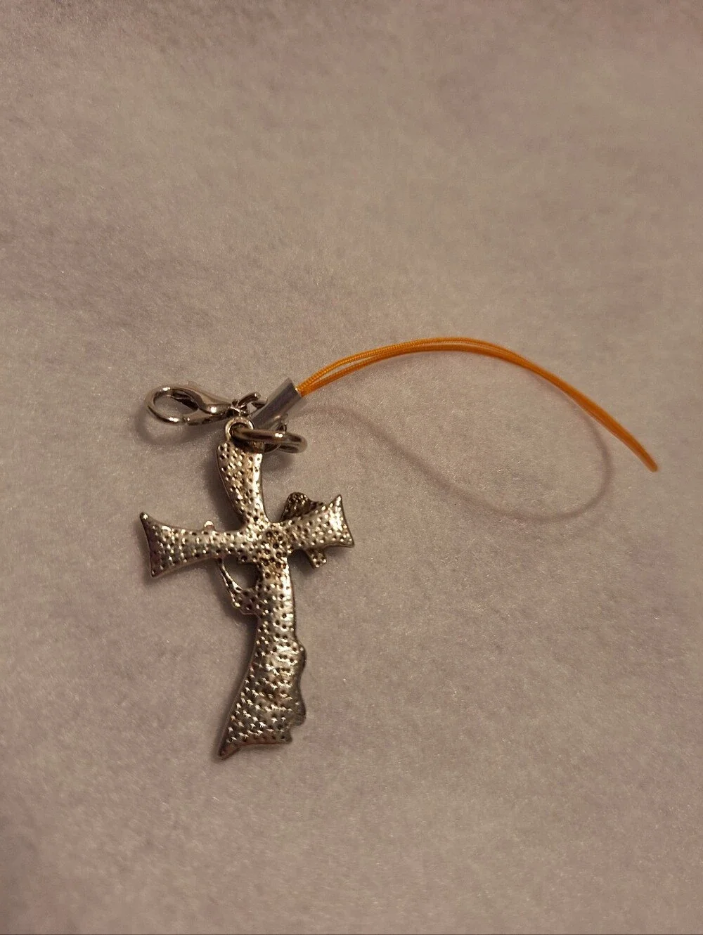 Skelton Cross Horror Charm Zipper Bag Pull New